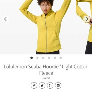 Lululemon Women's Scuba Hoodie Light Cotton Fleece